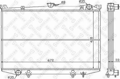 Stellox 10-25994-SX - Радиатор, охлаждение двигателя autospares.lv