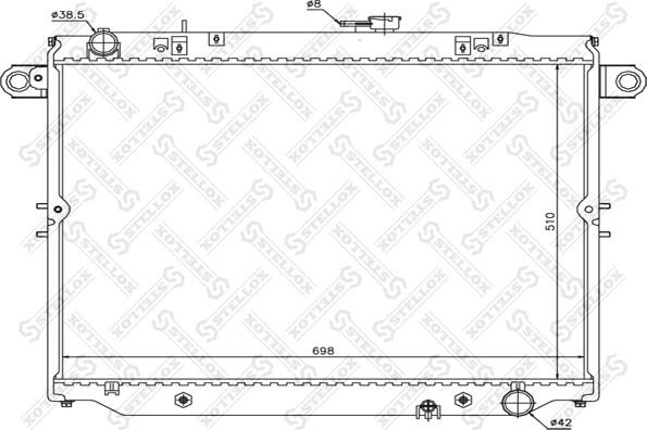 Stellox 10-25440-SX - Радиатор, охлаждение двигателя autospares.lv