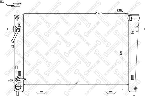 Stellox 10-25417-SX - Радиатор, охлаждение двигателя autospares.lv