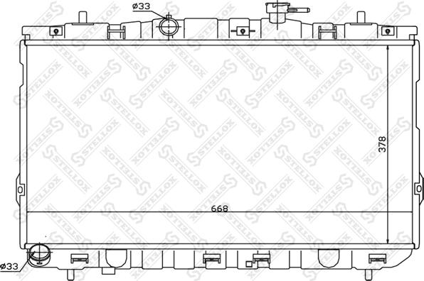 Stellox 10-25472-SX - Радиатор, охлаждение двигателя autospares.lv