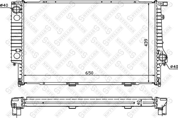 Stellox 10-25569-SX - Радиатор, охлаждение двигателя autospares.lv