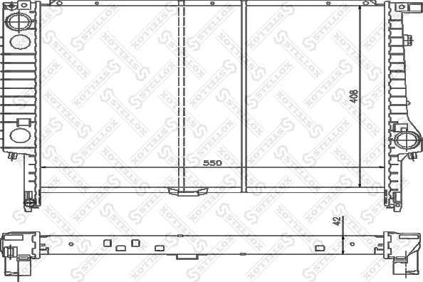 Stellox 10-25583-SX - Радиатор, охлаждение двигателя autospares.lv