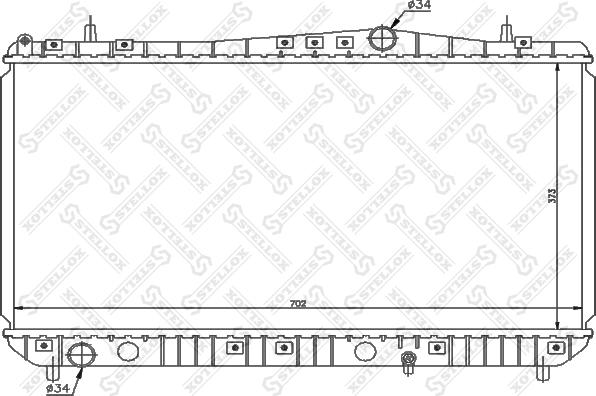 Stellox 10-25688-SX - Радиатор, охлаждение двигателя autospares.lv