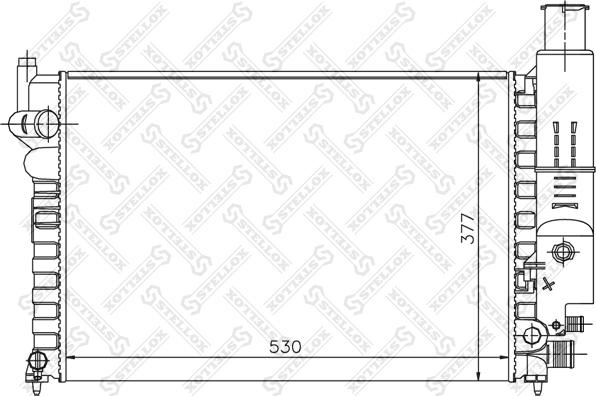 Stellox 10-25083-SX - Радиатор, охлаждение двигателя autospares.lv