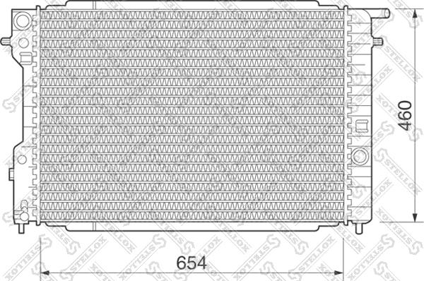 Stellox 10-25078-SX - Радиатор, охлаждение двигателя autospares.lv