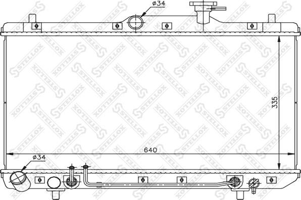 Stellox 10-25162-SX - Радиатор, охлаждение двигателя autospares.lv