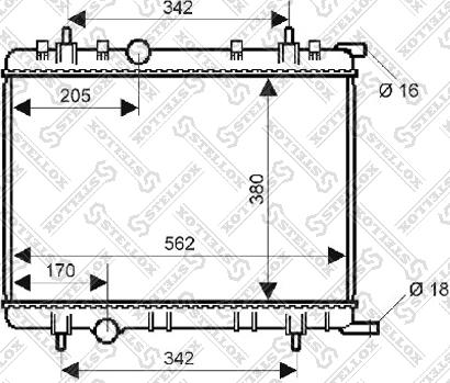 Stellox 10-25133-SX - Радиатор, охлаждение двигателя autospares.lv