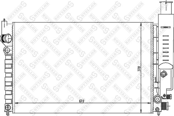 Stellox 10-25126-SX - Радиатор, охлаждение двигателя autospares.lv