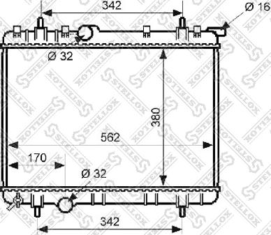 Stellox 10-25171-SX - Радиатор, охлаждение двигателя autospares.lv