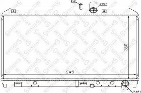 Stellox 10-25849-SX - Радиатор, охлаждение двигателя autospares.lv