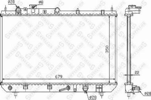 Stellox 10-25863-SX - Радиатор, охлаждение двигателя autospares.lv