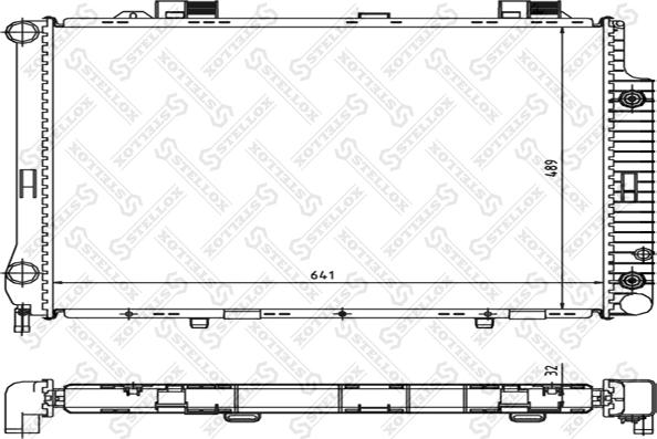 Stellox 10-25345-SX - Радиатор, охлаждение двигателя autospares.lv