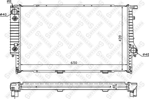 Stellox 10-25376-SX - Радиатор, охлаждение двигателя autospares.lv