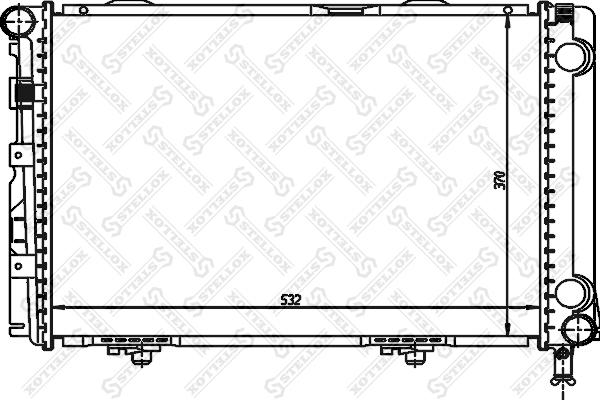 Stellox 10-25219-SX - Радиатор, охлаждение двигателя autospares.lv