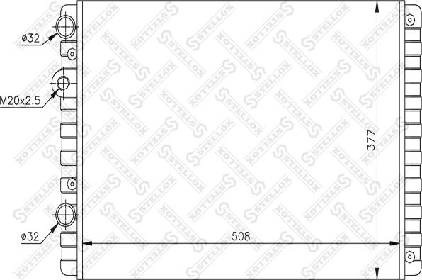 Stellox 10-26418-SX - Радиатор, охлаждение двигателя autospares.lv