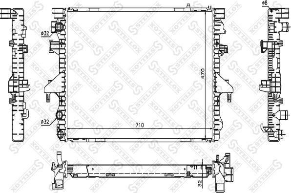 Stellox 10-26429-SX - Радиатор, охлаждение двигателя autospares.lv