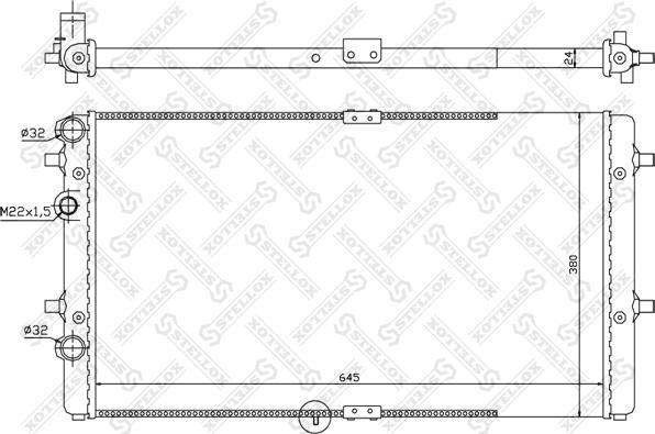 Stellox 10-26569-SX - Радиатор, охлаждение двигателя autospares.lv