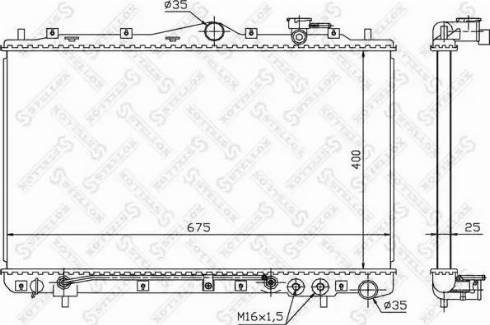 Stellox 10-26526-SX - Радиатор, охлаждение двигателя autospares.lv