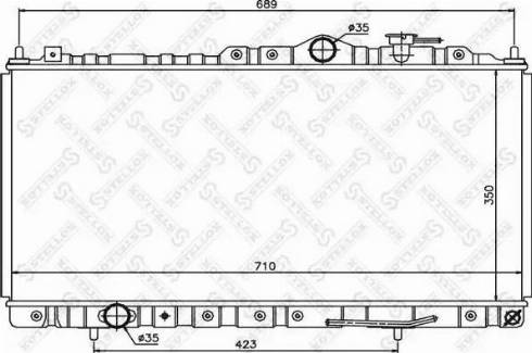 Stellox 10-26692-SX - Радиатор, охлаждение двигателя autospares.lv