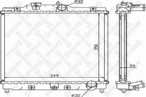 Stellox 10-26081-SX - Радиатор, охлаждение двигателя autospares.lv