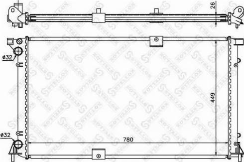 Stellox 10-26181-SX - Радиатор, охлаждение двигателя autospares.lv