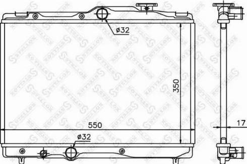 Stellox 10-26391-SX - Радиатор, охлаждение двигателя autospares.lv