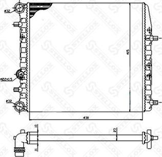 Stellox 10-26241-SX - Радиатор, охлаждение двигателя autospares.lv