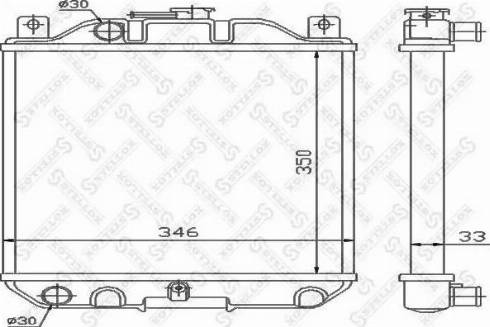 Stellox 10-26262-SX - Радиатор, охлаждение двигателя autospares.lv