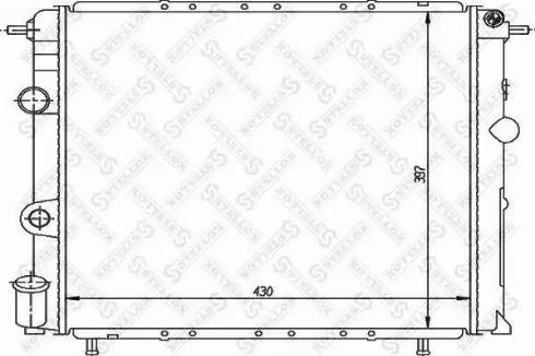 Stellox 10-26200-SX - Радиатор, охлаждение двигателя autospares.lv