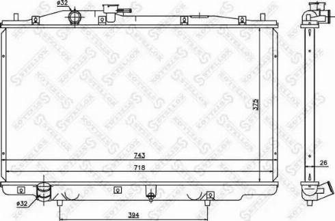 Stellox 10-26772-SX - Радиатор, охлаждение двигателя autospares.lv