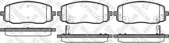 Stellox 1144 002-SX - Тормозные колодки, дисковые, комплект autospares.lv