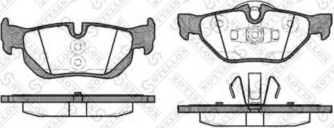 Stellox 1156 000-SX - Тормозные колодки, дисковые, комплект autospares.lv