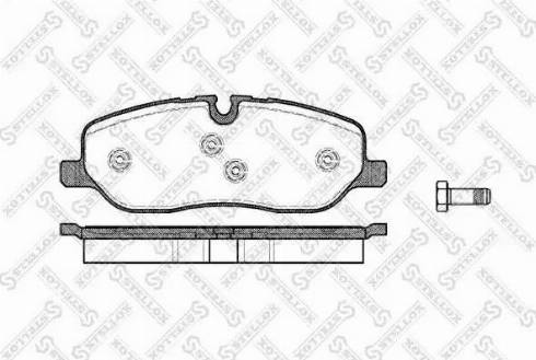 Stellox 1169 000L-SX - Тормозные колодки, дисковые, комплект autospares.lv