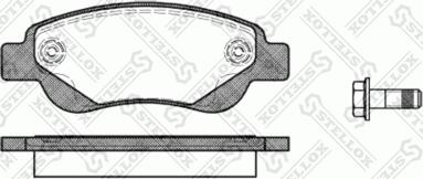 Stellox 1188 000-SX - Тормозные колодки, дисковые, комплект autospares.lv