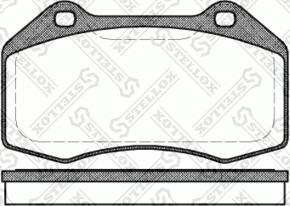 Stellox 1124 000-SX - Тормозные колодки, дисковые, комплект autospares.lv