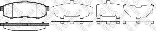 Stellox 1171 000-SX - Тормозные колодки, дисковые, комплект autospares.lv