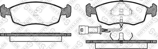 Stellox 183 002-SX - Тормозные колодки, дисковые, комплект autospares.lv