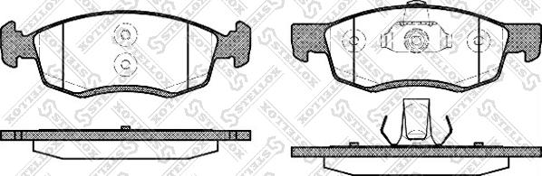 Stellox 183 032-SX - Тормозные колодки, дисковые, комплект autospares.lv