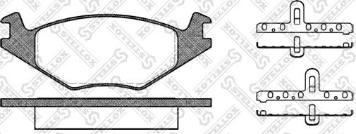 Stellox 182 020-SX - Тормозные колодки, дисковые, комплект autospares.lv