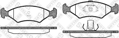 Stellox 130 000-SX - Тормозные колодки, дисковые, комплект autospares.lv