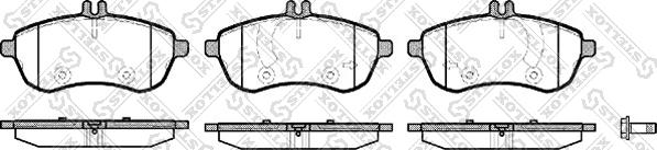 Stellox 1312 000-SX - Тормозные колодки, дисковые, комплект autospares.lv