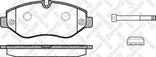 Stellox 1256 000-SX - Тормозные колодки, дисковые, комплект autospares.lv