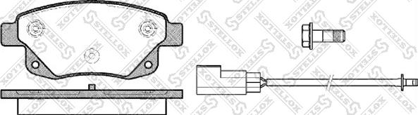 Stellox 1263 002L-SX - Тормозные колодки, дисковые, комплект autospares.lv