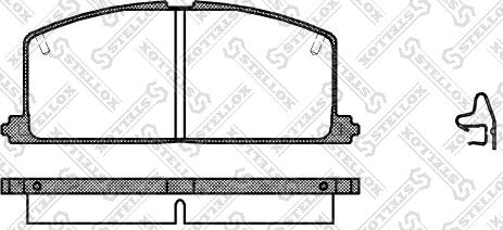 Stellox 178 004-SX - Тормозные колодки, дисковые, комплект autospares.lv