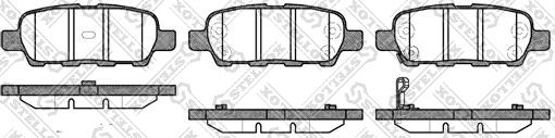 Stellox 890 012L-SX - Тормозные колодки, дисковые, комплект autospares.lv