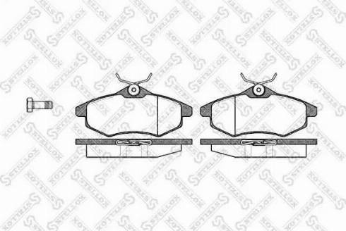 Stellox 892 000L-SX - Тормозные колодки, дисковые, комплект autospares.lv