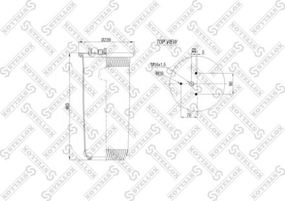 Stellox 84-00137-SX - Кожух пневматической рессоры autospares.lv