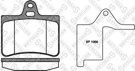 Stellox 841 000L-SX - Тормозные колодки, дисковые, комплект autospares.lv