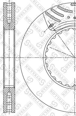 Stellox 85-00896-SX - Тормозной диск autospares.lv