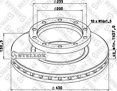 Stellox 85-00790-SX - Тормозной диск autospares.lv